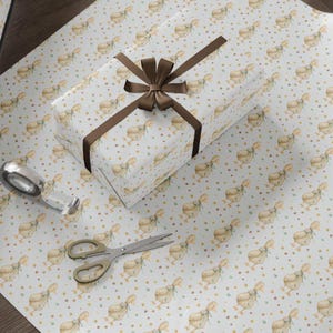 Silly Goose Wrapping Paper Roll, Goose All Occasion Gift Wrap, Baby Shower Neutral Gift Wrap, Gift Packaging Papers For Toddler