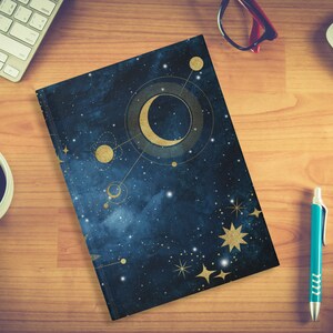 Watercolor Night Sky Hardcover Notebook, Journal With Starry Night and ...