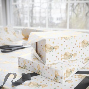 Silly Goose Wrapping Paper Roll, Watercolor Goose All Occasion Gift Wrap, Baby Shower Neutral Gift Wrap, Gift Packaging Papers For Toddler