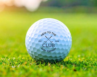 Custom Golf Balls Baby Shower Favors For Guests Bulk, Personalized Golf Favors, Baby Boy, Baby Girl Party Favors, Gift Set Of 6, 12, 24