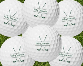 Custom Golf Baby Shower Favors For Guests Bulk, Personalized Golf Ball Favors, Baby Boy, Baby Girl Party Favors, Gift Set Of 6, 12, 24