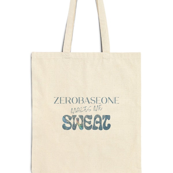 ZEROBASEONE SWEAT inspired tote bag | ZB1 merch, ZB1 tote, zerose, kpop bag, You had me at Hello, subtle kpop merch, ZB1 bag gift, ZB1 SWEAT