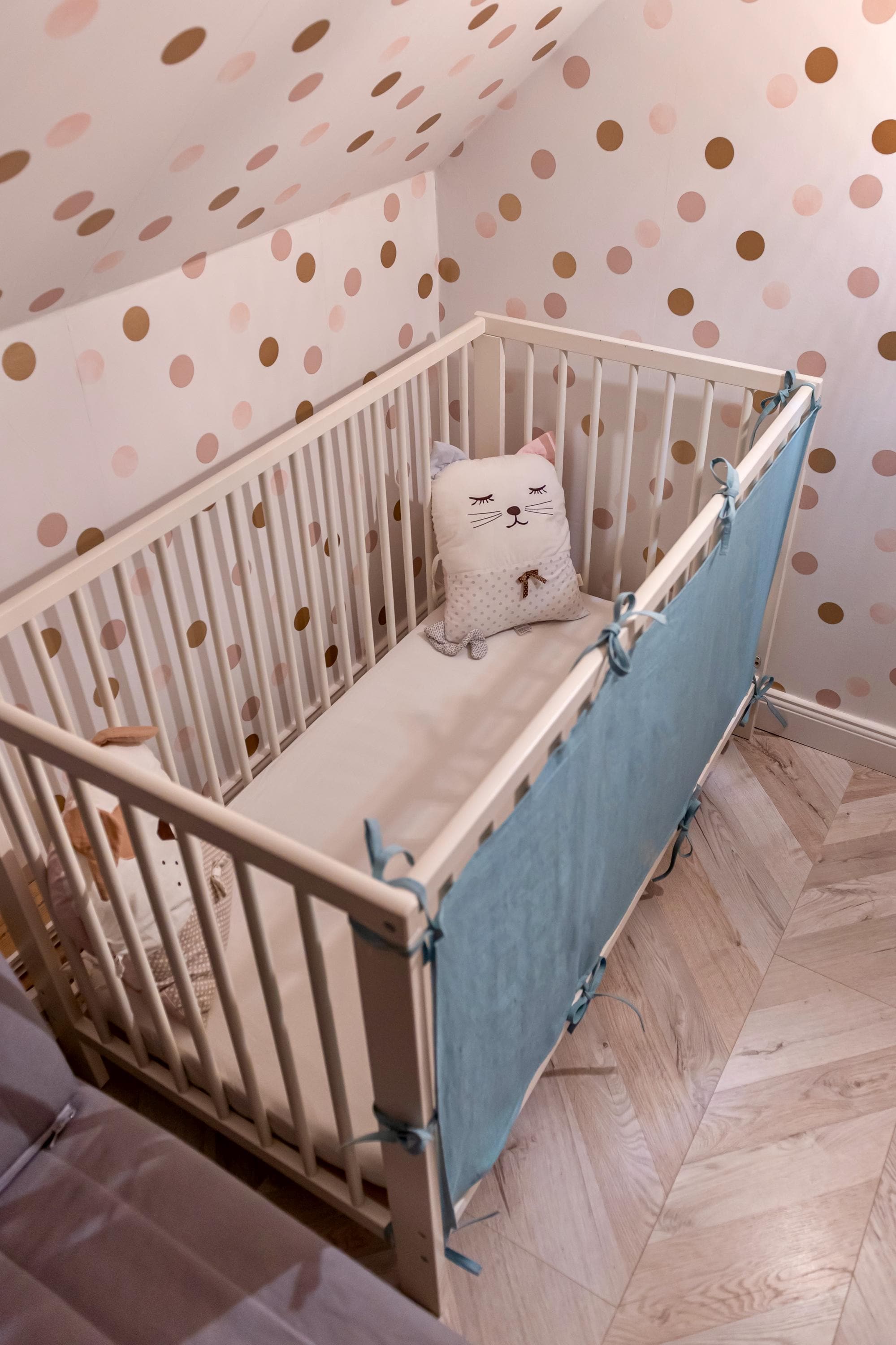 Knitted Cot Bumper Etsy UK