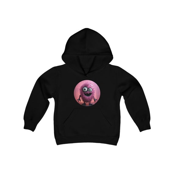 Shelly Dizzles Pink Monster Youth Hooded Sweatshirt Etsy