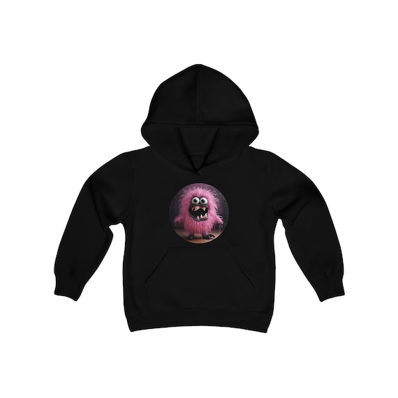 Shelly Dizzles Pink Monster Youth Hooded Sweatshirt Etsy