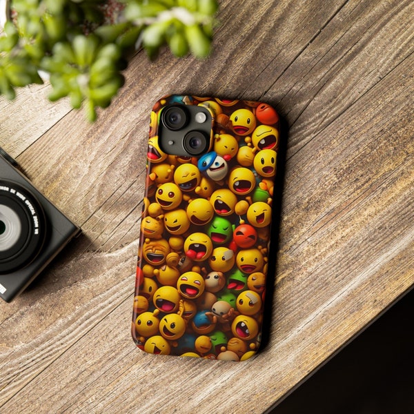 Colorful Emoji Iphone 15, 14, 13, 12 Cases