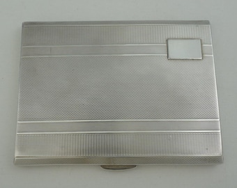 アンティーク日本製スターリングシルバー シガレットケース 96 グラム