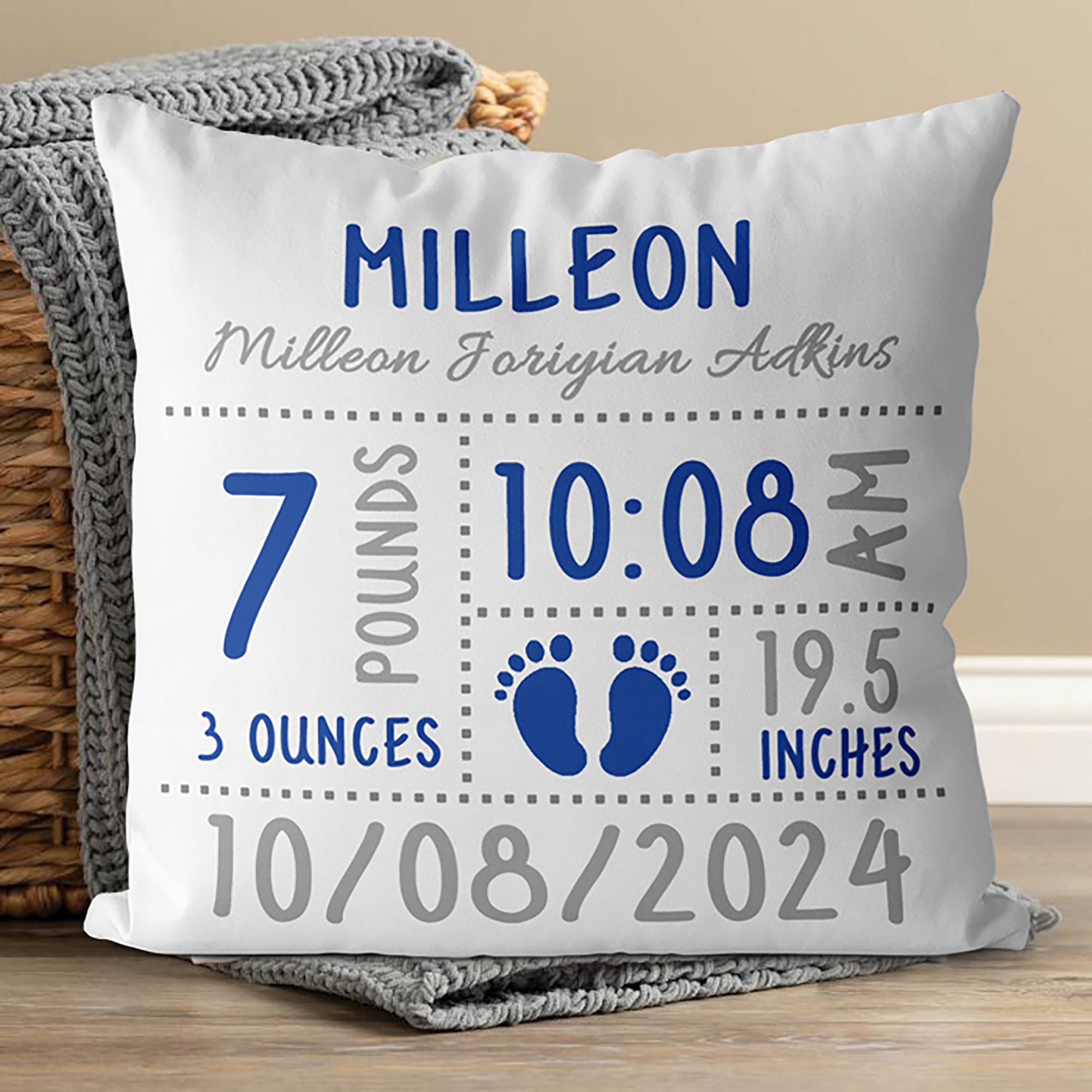 Etsy personalized baby pillow sales