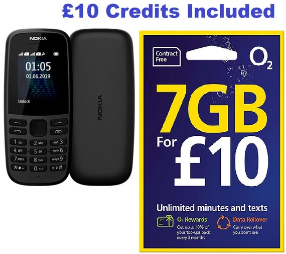 Nokia 105 Dual Sim Black Unlocked 4th Edition + 10 Pounds Vodafone Nokia 105 Dual Sim Black Unlocked 4th Edition + 10 Pounds Vodafone