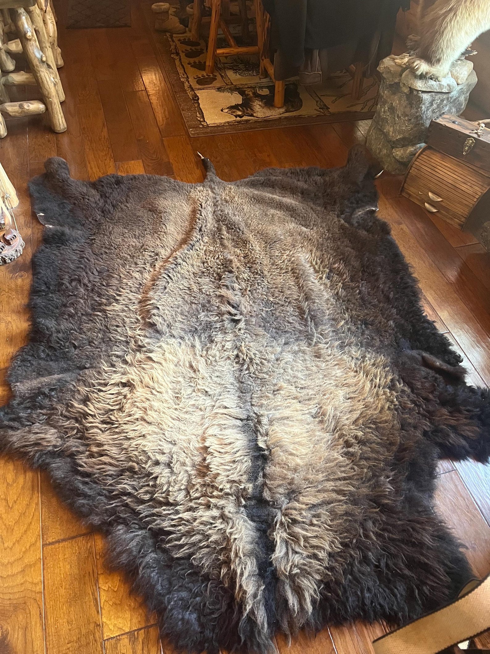 Soft Tanned Bison Rug, Buffalo Robe, Home Decor - Etsy