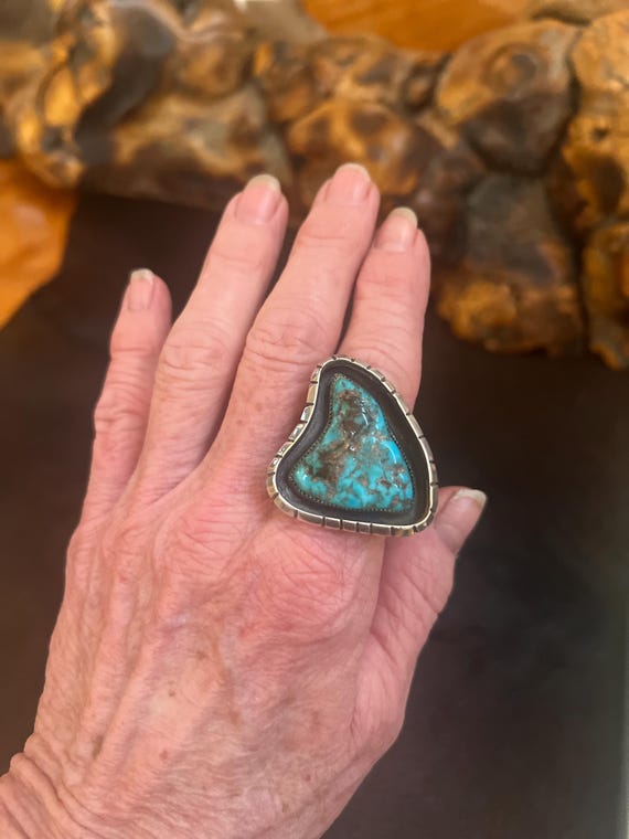 Statement Turquoise ring - image 4