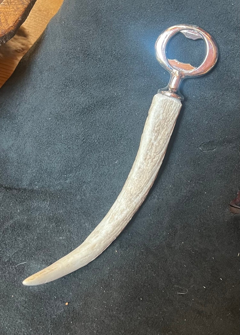 TwobearsTradingNM Antler Bottle Opener - Thumbnail 2