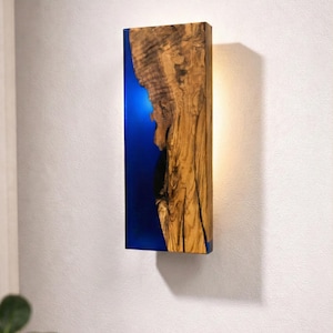 Olive Wall Sconce Lighting – Custom Resin and Hardware Options image 2