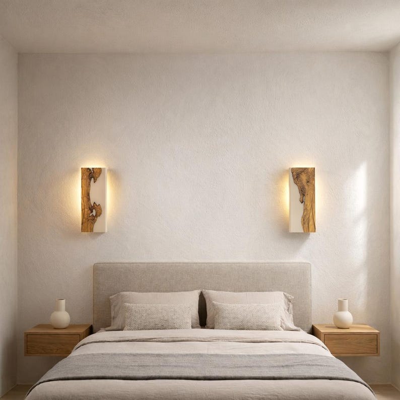 Olive Wall Sconce Lighting – Custom Resin and Hardware Options image 5