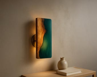 Olive Wall Sconce Lighting – Custom Resin and Hardware Options