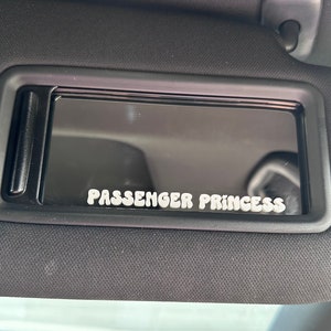 Mirror sticker- passenger princess