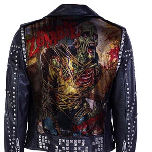 Pyramid Studs Men biker Patches Gothic Party Jacket