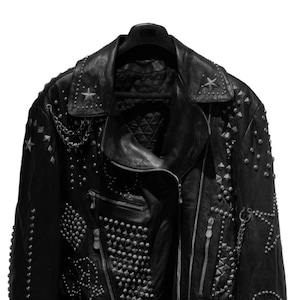 Women Party Leather Gothic jacket, Punk Motorbike Steampunk Style
