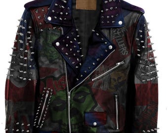 ジャケット・アウター st90's SAXONY punk vest 9090×younger song Old English Stadium Jacket – YZ