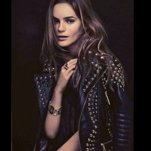 Party Gothic Women Studded Punk Biker Jacket