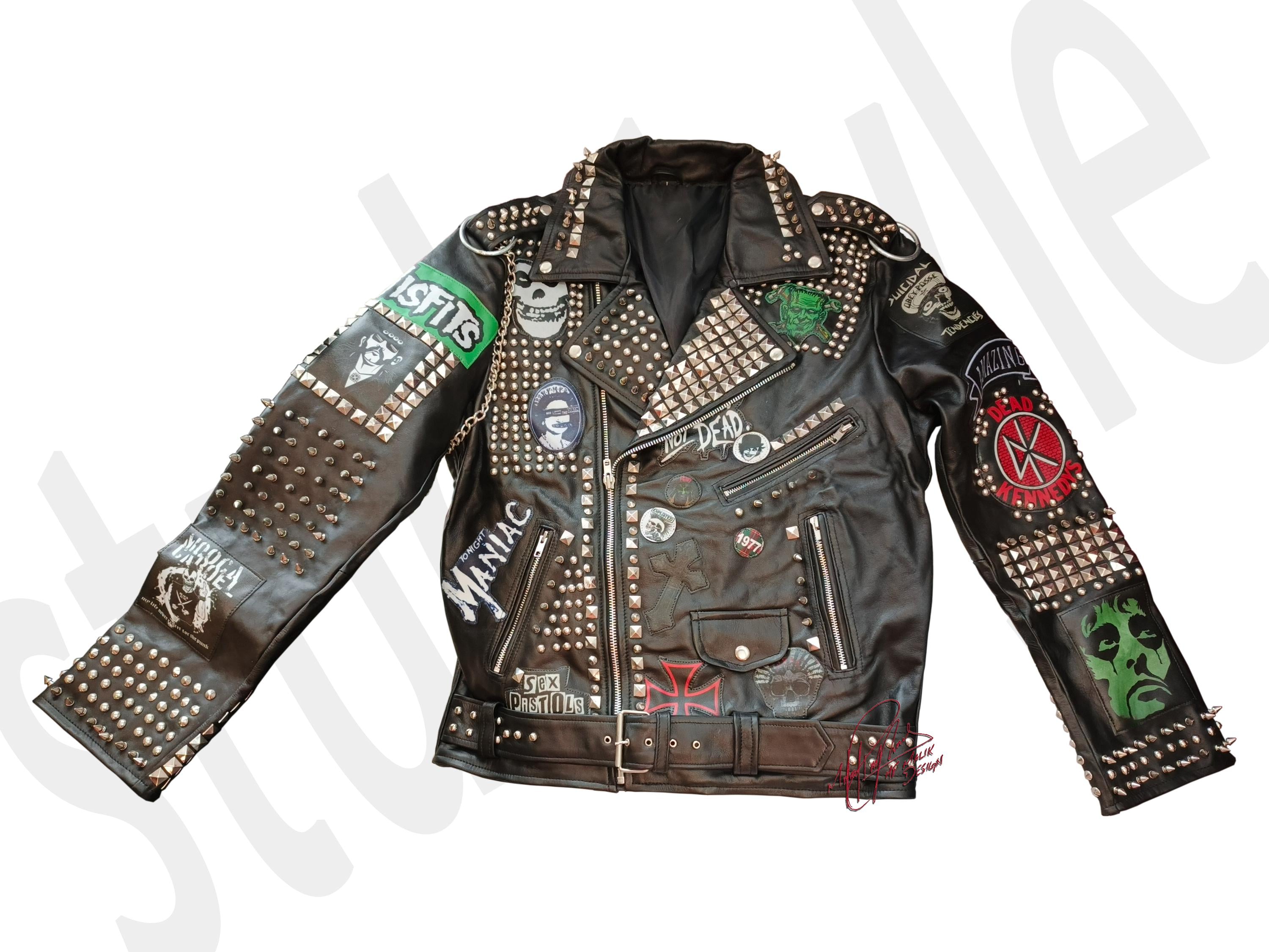 ジャケット・アウター 00s Midas Military Jacket Punk Python Punk Rock Leather Jacket | Real Python Snake Skin
