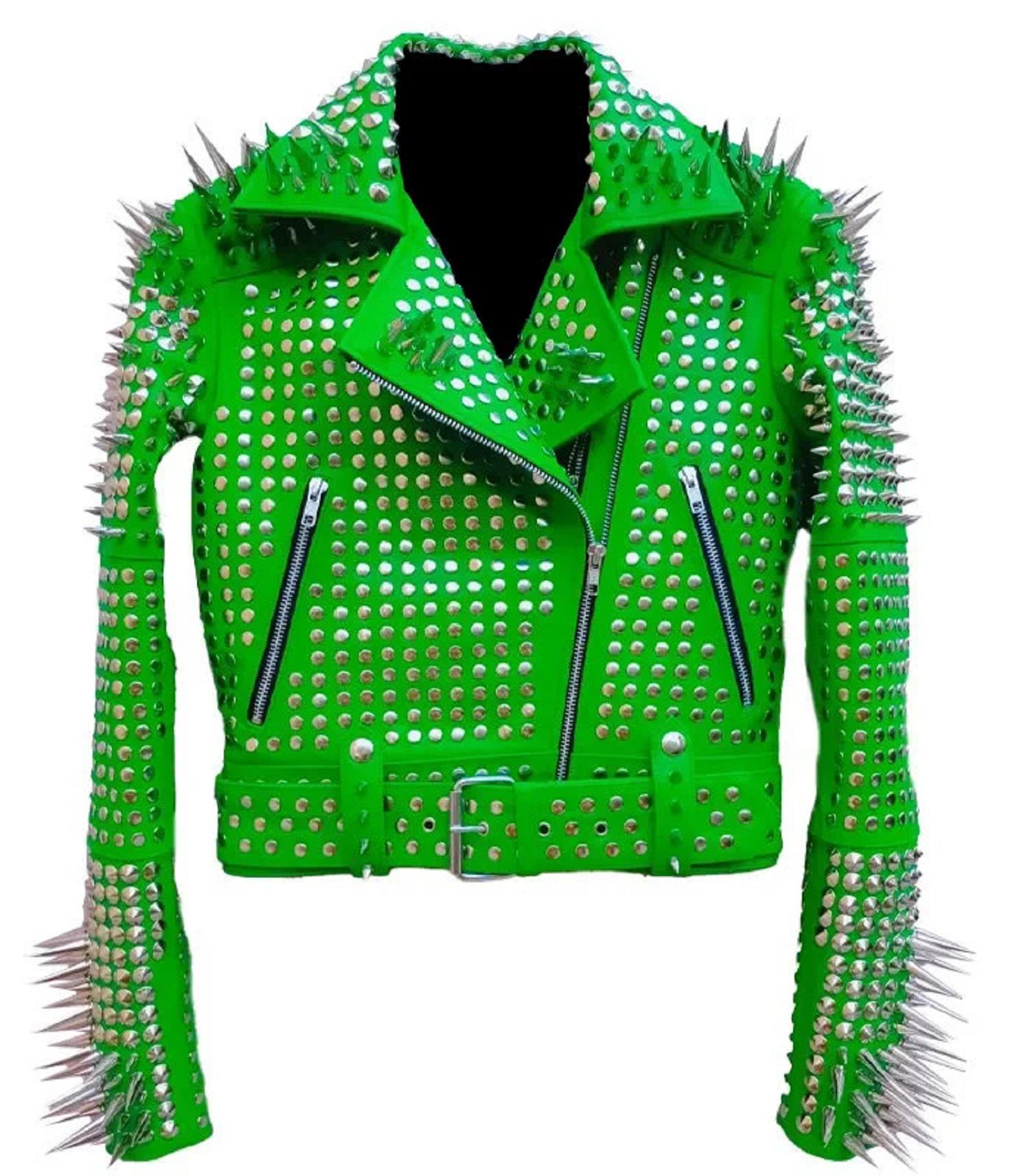 Punk Rocker Spiked Leather Brando Patches Jacket in Steampunk Style - Etsy