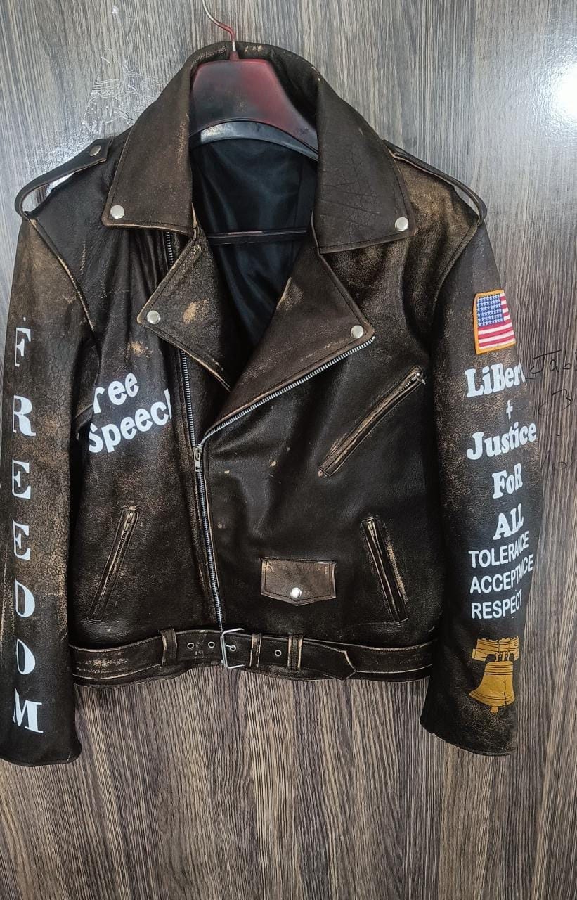 Cuero Jacket Chompas De Cuero Rockeras Rock Punk Rojo