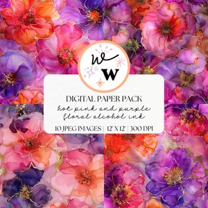 Floral Alcohol Ink Digital Paper | Pastel Gold Alcohol Ink Background | Colorful Patterns | Abstract Fluid Art | Rainbow Alcohol Ink Texture