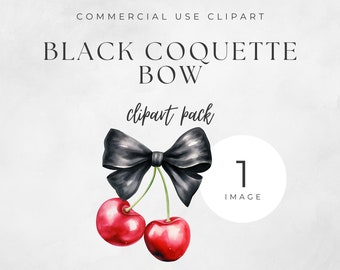 Trendy Coquette Bow PNG Coquette Clipart Cherry Plaid Bow Clipart Watercolor PNG Social Club PNG Valentines Day Clipart Girly Aesthetic