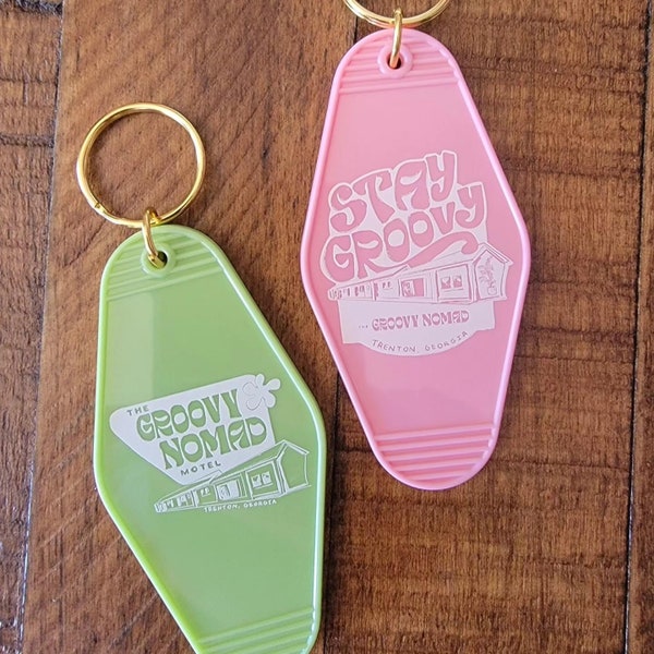 The Groovy Nomad Motel Key Chain