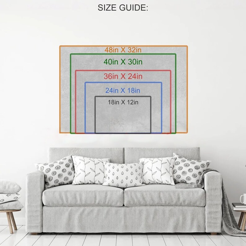 wall art size guide