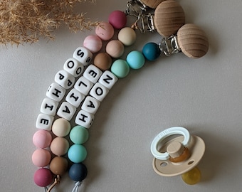 Personalized Silicone Pacifier Holder Clip