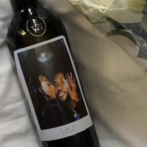 Custom Photo Wine Label, Valentines Gift for Her, Unique Gift, Anniversary Gift, Newly Engaged, Unique Couples, 30th Birthday, Wedding Gift