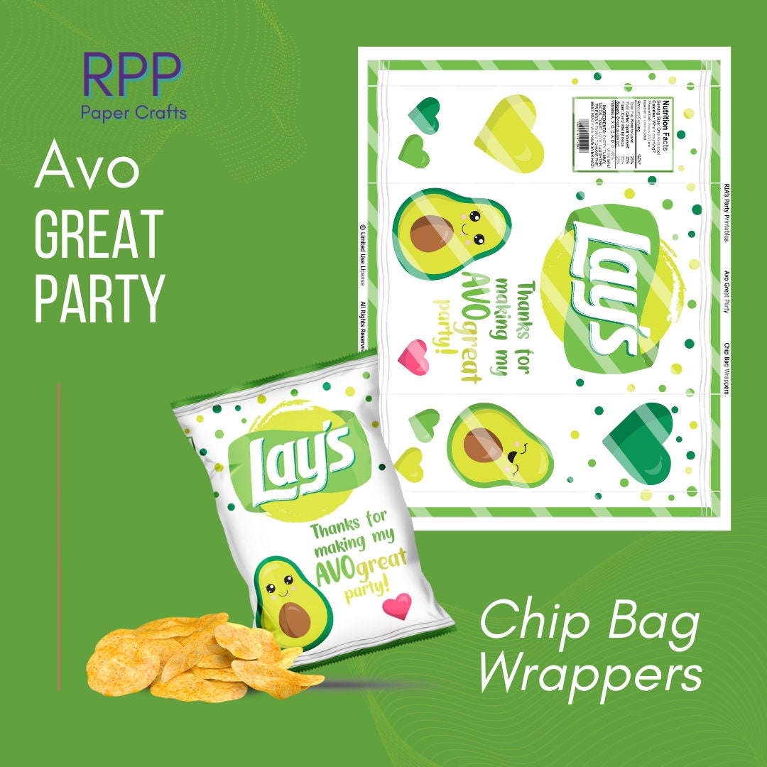 Avo Great Party Lays Chip Wrappers - Etsy