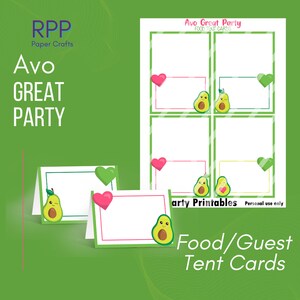 Avo Große Party-Gast-/Speisezeltkarten