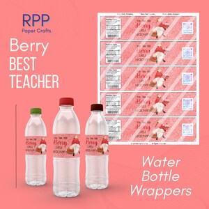 Berry Best Teacher Involucri per bottiglie d'acqua