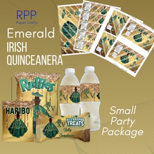Emerald Irish Quinceanera  Small Party Package