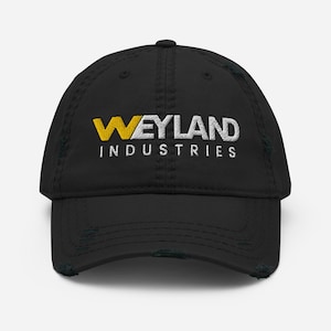 AVP Inspired &quot;Weyland Industries&quot; – Distressed Hat