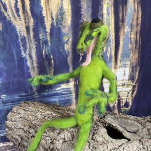 Felted Frog- Felted Animal