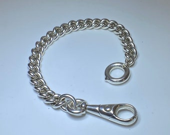 Elegant 9mm Sterling Silver, Solid 925 Bracelet. All Handmade, Made to Order/ Custom Specifications