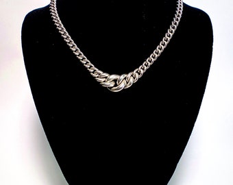 Graduated 925 Solid Sterling Silver Drop Chain Necklace.