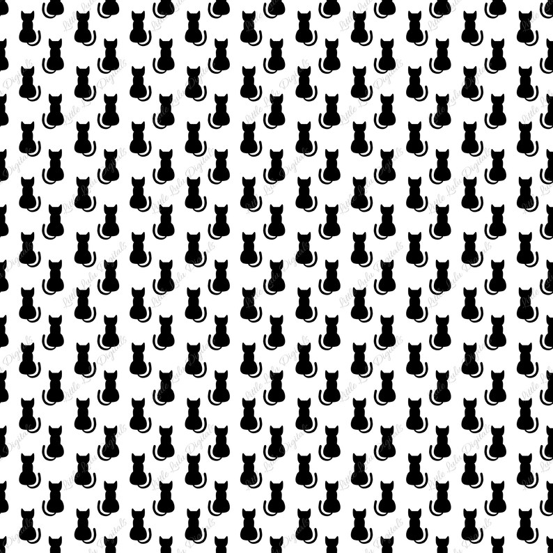 Cat digital paper sample