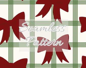 Naadloos strikpatroon kerstflirt - Naadloze kerstvijl - Naadloos kerstflirt - Herhaalpatroon rood kerstflirt