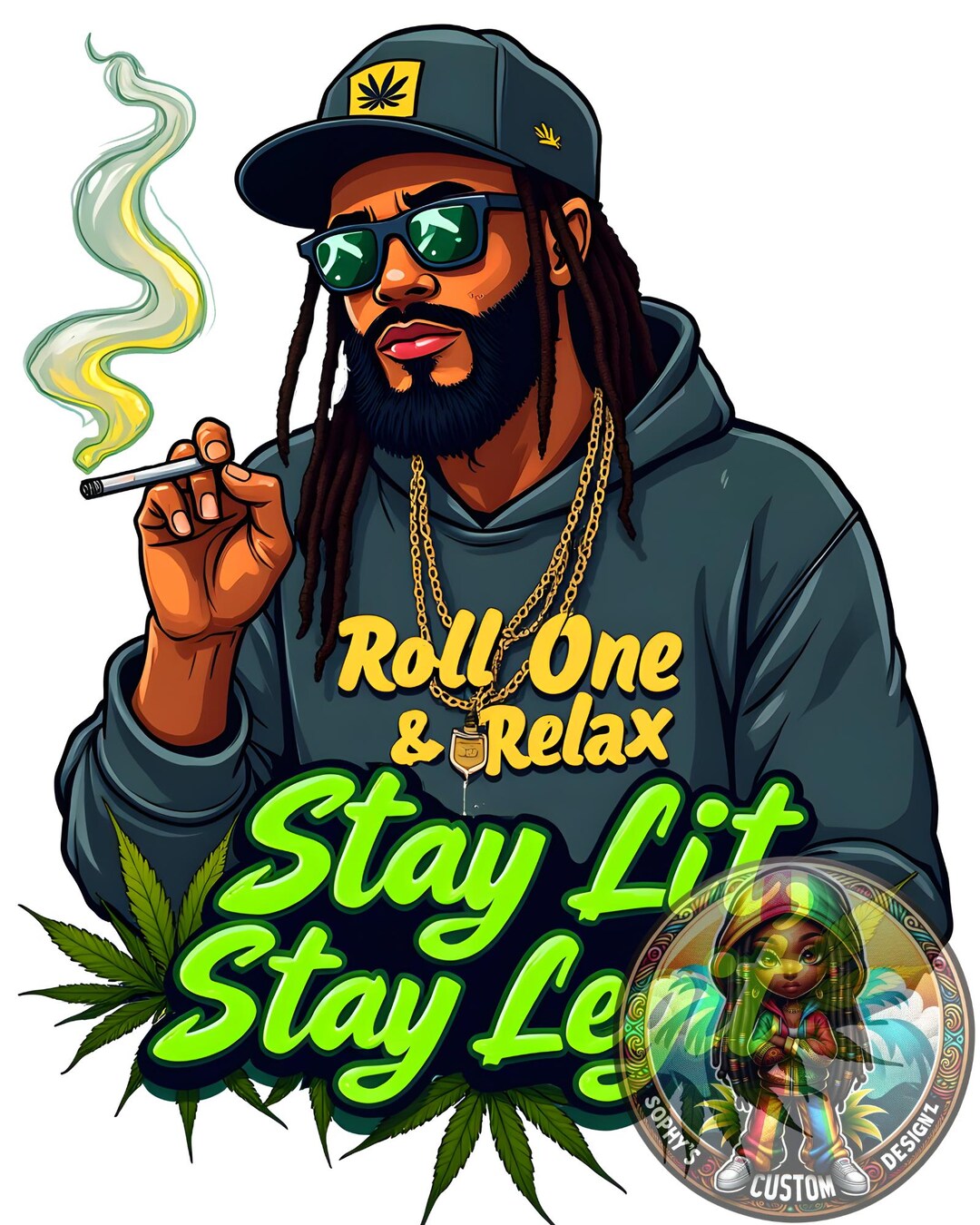 Stay Rasta Stay Lit Stay Legit PNG, Rasta Smoker Weed Clipart, 420 Digital ...
