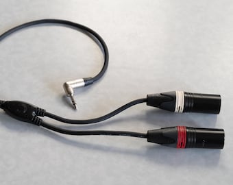 XLR adapter for ORTF stereo microphone