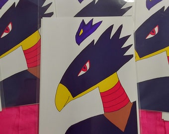 Mi héroe Academia Tokoyami Lámina artística