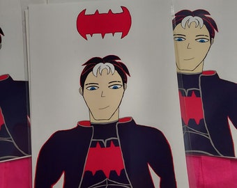 Capucha Roja Jason Todd Lámina artística