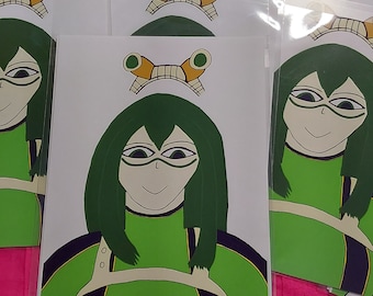 Mi héroe academia tsuyu Lámina artística