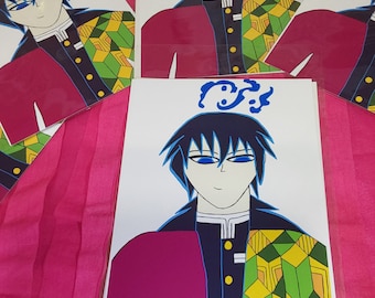 Impresión de Fanart de Giyu Tomioka