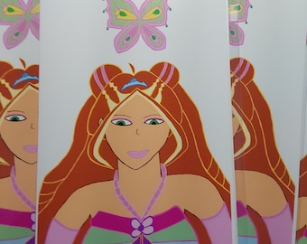 Winx Club Flora Enchantix Lámina artística